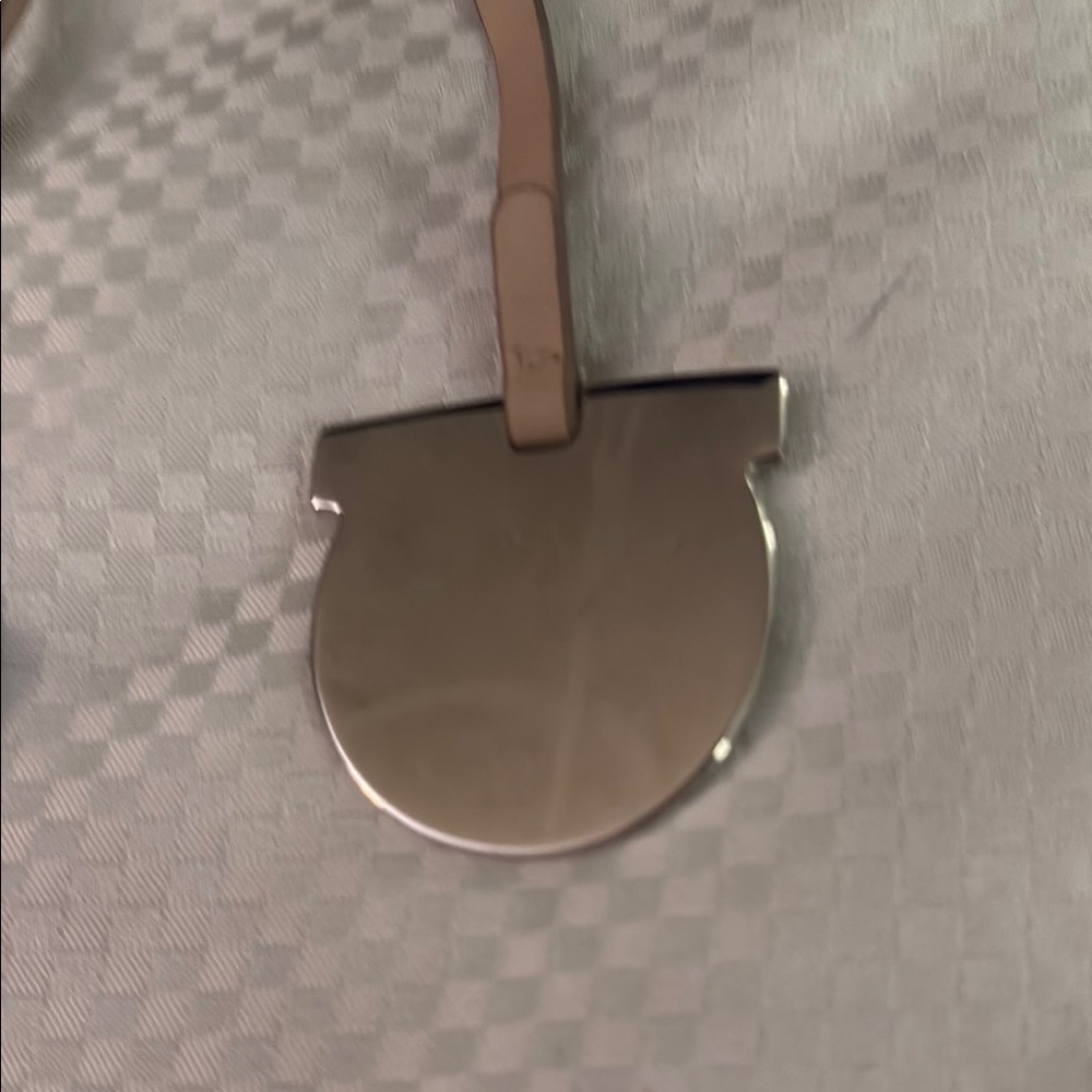 Salvatore Ferragamo Tan Leather Strap with Silver Accent - Picture 4 of 5